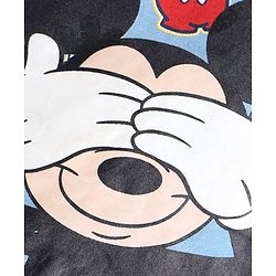 Babyhug Disney Single Jersey Knit Full Sleeves Night Suit with Mickey Mouse Graphics - Light Blue