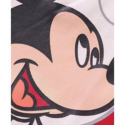Babyhug Disney Single Jersey Knit  Full Sleeve Night Suit with Mickey Mouse Graphics - Red