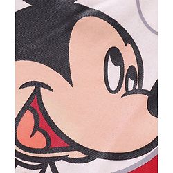 Babyhug Disney Single Jersey Knit  Full Sleeve Night Suit with Mickey Mouse Graphics - Red