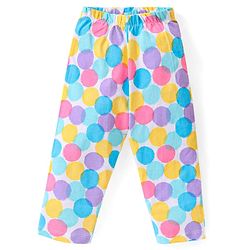 Babyhug Disney Single Jersey Knit Full Sleeves Night Suit with Frill Detailing & Minnie Mouse Graphics - Yellow