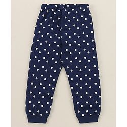 Babyhug Disney Single Jersey Full Sleeves Shorts Night Suit   With Marie Graphics - Multicolour