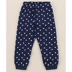 Babyhug Disney Single Jersey Full Sleeves Shorts Night Suit   With Marie Graphics - Multicolour