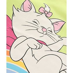 Babyhug Disney Single Jersey Full Sleeves Shorts Night Suit   With Marie Graphics - Multicolour