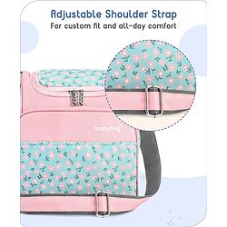 Babyhug Mini & Compact Sling Diaper Bag Floral Print- Pink
