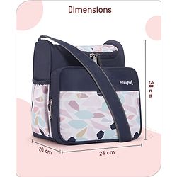 Babyhug Mini & Compact Sling Diaper Bag Abstract Print- Blue