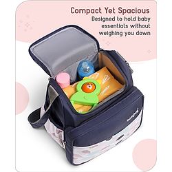 Babyhug Mini & Compact Sling Diaper Bag Abstract Print- Blue