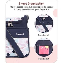 Babyhug Mini & Compact Sling Diaper Bag Abstract Print- Blue