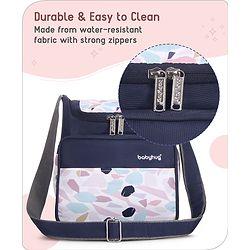 Babyhug Mini & Compact Sling Diaper Bag Abstract Print- Blue