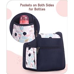 Babyhug Mini & Compact Sling Diaper Bag Abstract Print- Blue