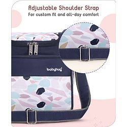Babyhug Mini & Compact Sling Diaper Bag Abstract Print- Blue