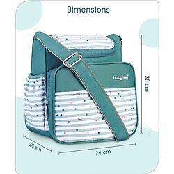 Babyhug Mini & Compact Sling Diaper Bag Abstract Print- Blue