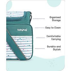 Babyhug Mini & Compact Sling Diaper Bag Abstract Print- Blue