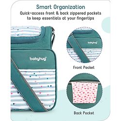Babyhug Mini & Compact Sling Diaper Bag Abstract Print- Blue
