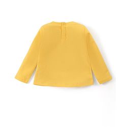 Babyhug Disney Single Jersey Knit Full Sleeves Night Suit with Minnie Mouse Graphics - White & Yellow
