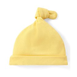 Babyhug 100% Cotton Cap With Bear Print Pack of 2 - Blue & Yellow