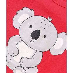 Babyhug 100% Cotton Sleeveless Sando Teddy & Koala Bear Print Pack of 3 - Multicolour