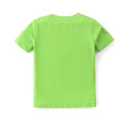 Babyhug Disney Cotton Knit Half Sleeves T-Shirt & Shorts Set With Mickey Mouse Print - Green & Blue