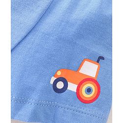 Babyhug 100% Cotton Above Knee Length Trunks Vehicle Print Pack of 3 - Multicolour