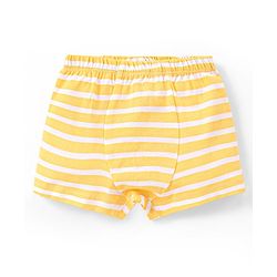 Babyhug 100% Cotton Knit Briefs with Striped & Car Print Pack of 3 - Multicolour