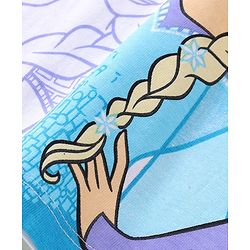 Babyhug Disney  100% Cotton Knit Half Sleeves Top with Princess Graphics - White