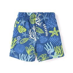 Babyhug Cotton Knit Half Sleeves Night Suit Star Fish Print - White