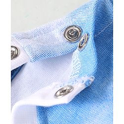 Babyhug Disney Cotton Knit Tie and Dye Half Sleeves T-Shirt With Lion King Graphics - Light Blue