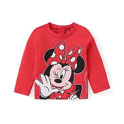 Babyhug  Disney Cotton Full Sleeves Nighsuit With Minnie Mouse Graphics Pack Of 2-Red & Blue