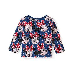 Babyhug  Disney Cotton Full Sleeves Nighsuit With Minnie Mouse Graphics Pack Of 2-Red & Blue