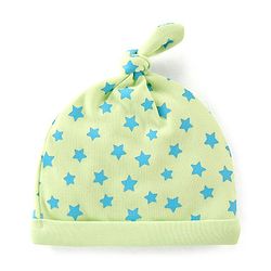 Babyhug 100% Cotton Cap with Star Print - Green