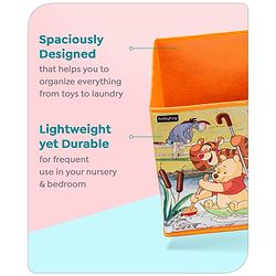 Babyhug Disney Foldable Storage Bin Winnie The Pooh Theme- Orange