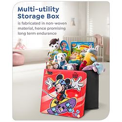 Babyhug Disney Foldable Storage Box with Lid The Lion King Theme- Blue| Collapsible Design| Versatile Use| Toys and Books Organizer| Trendy Storage Solution