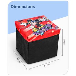 Babyhug Disney Foldable Storage Box with Lid The Lion King Theme- Blue| Collapsible Design| Versatile Use| Toys and Books Organizer| Trendy Storage Solution