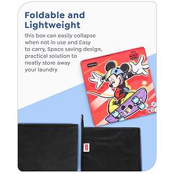 Babyhug Disney Foldable Storage Box with Lid The Lion King Theme- Blue| Collapsible Design| Versatile Use| Toys and Books Organizer| Trendy Storage Solution