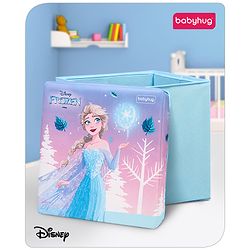 Babyhug Disney Foldable Storage Box with Lid The Lion King Theme- Blue| Collapsible Design| Versatile Use| Toys and Books Organizer| Trendy Storage Solution