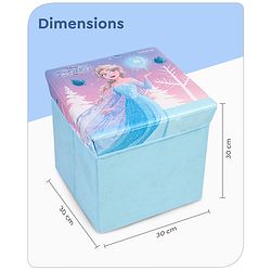 Babyhug Disney Foldable Storage Box with Lid The Lion King Theme- Blue| Collapsible Design| Versatile Use| Toys and Books Organizer| Trendy Storage Solution