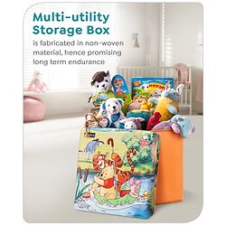 Babyhug Disney Foldable Storage Box with Lid The Lion King Theme- Blue| Collapsible Design| Versatile Use| Toys and Books Organizer| Trendy Storage Solution