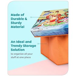 Babyhug Disney Foldable Storage Box with Lid The Lion King Theme- Blue| Collapsible Design| Versatile Use| Toys and Books Organizer| Trendy Storage Solution