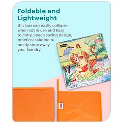 Babyhug Disney Foldable Storage Box with Lid The Lion King Theme- Blue| Collapsible Design| Versatile Use| Toys and Books Organizer| Trendy Storage Solution