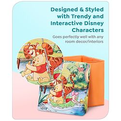 Babyhug Disney Foldable Storage Box with Lid The Lion King Theme- Blue| Collapsible Design| Versatile Use| Toys and Books Organizer| Trendy Storage Solution