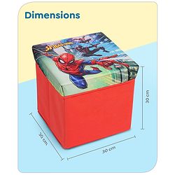 Babyhug Disney Foldable Storage Box with Lid The Lion King Theme- Blue| Collapsible Design| Versatile Use| Toys and Books Organizer| Trendy Storage Solution