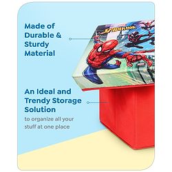 Babyhug Disney Foldable Storage Box with Lid The Lion King Theme- Blue| Collapsible Design| Versatile Use| Toys and Books Organizer| Trendy Storage Solution