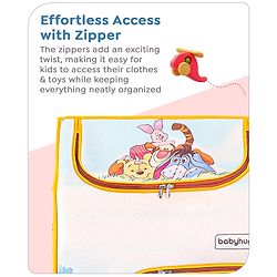 Babyhug Disney 4 Shelved Almirah With Wheels Winnie The Pooh Theme - Yellow