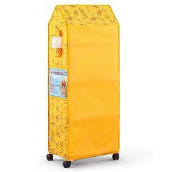 Babyhug Disney 4 Shelved Almirah With Wheels Winnie The Pooh Theme - Yellow