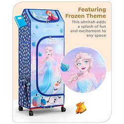 Babyhug Disney 4 Shelved Almirah With Wheels Winnie The Pooh Theme - Yellow