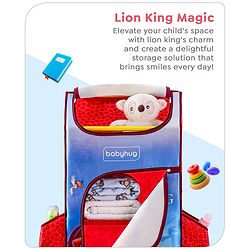 Babyhug Disney 5 Shelved Almirah With Wheels The Lion King Theme - Blue