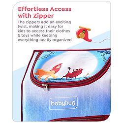 Babyhug Disney 5 Shelved Almirah With Wheels The Lion King Theme - Blue