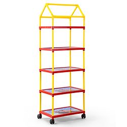 Babyhug Disney 5 Shelved Almirah With Wheels The Lion King Theme - Blue