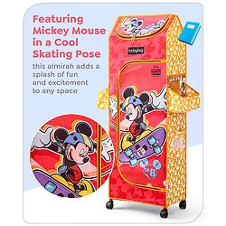 Babyhug Disney 5 Shelved Almirah With Wheels The Lion King Theme - Blue