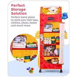 Babyhug Disney 5 Shelved Almirah With Wheels The Lion King Theme - Blue