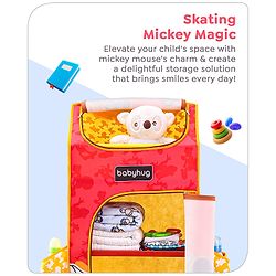 Babyhug Disney 5 Shelved Almirah With Wheels The Lion King Theme - Blue